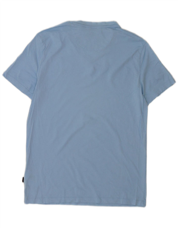 T-shirt slim fit da uomo Calvin Klein Top in cotone blu medio