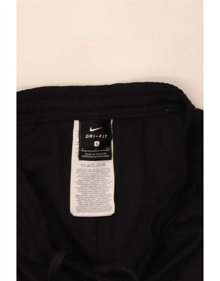 Pantaloncini sportivi Nike Dri Fit da donna UK 8 Small Nero Colourblock Poliestere