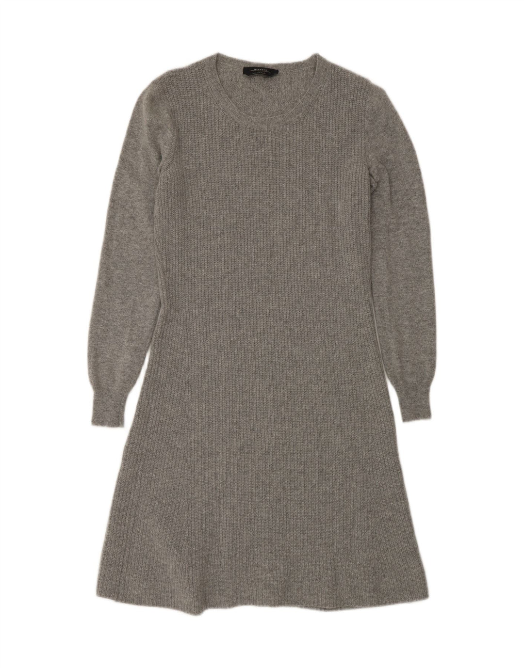MAX MARA Abito maglione a maniche lunghe da weekend da donna UK 14 Grigio medio