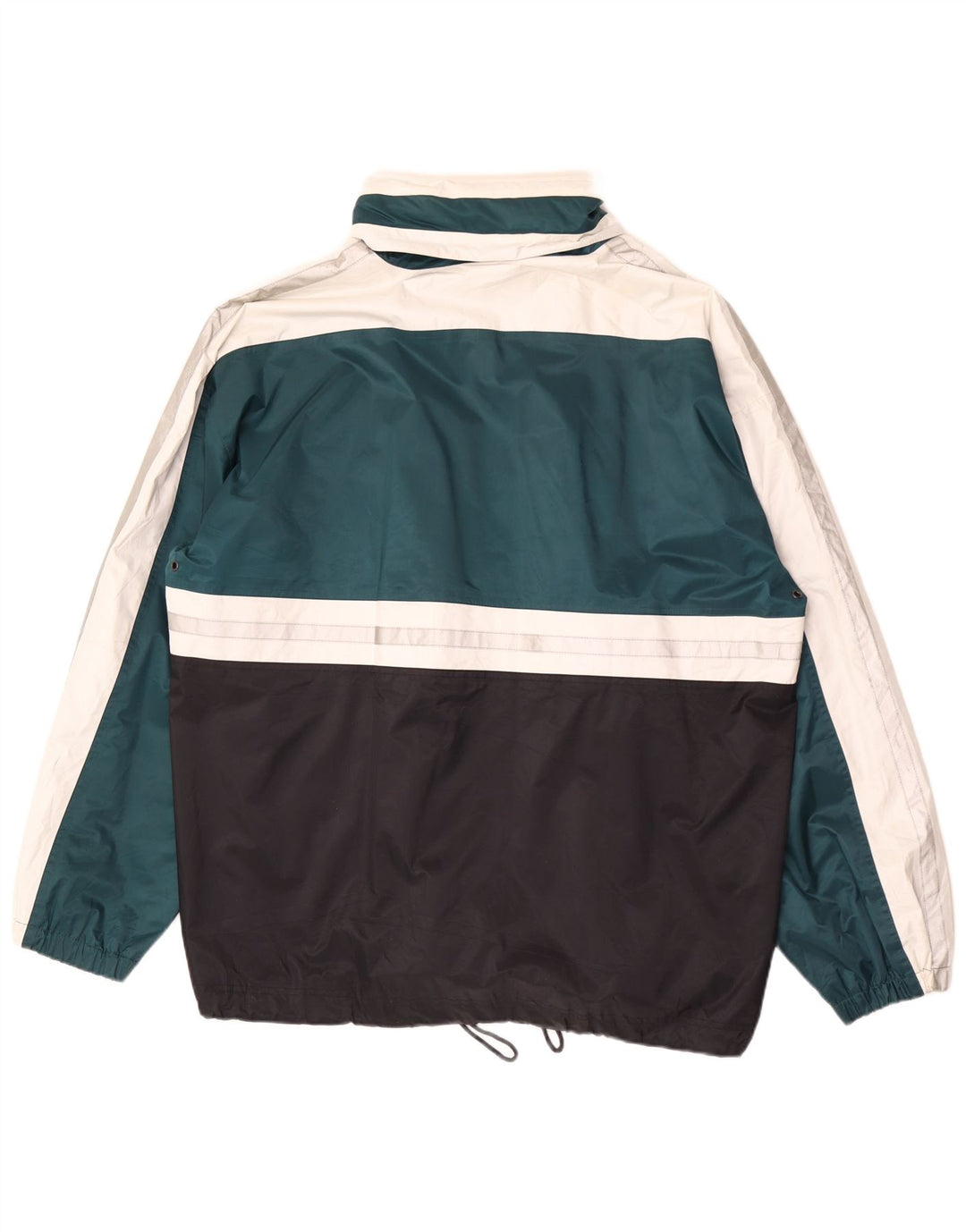 Giacca antipioggia da uomo con cappuccio Shamp EU 56 XL Verde Colourblock in poliammide