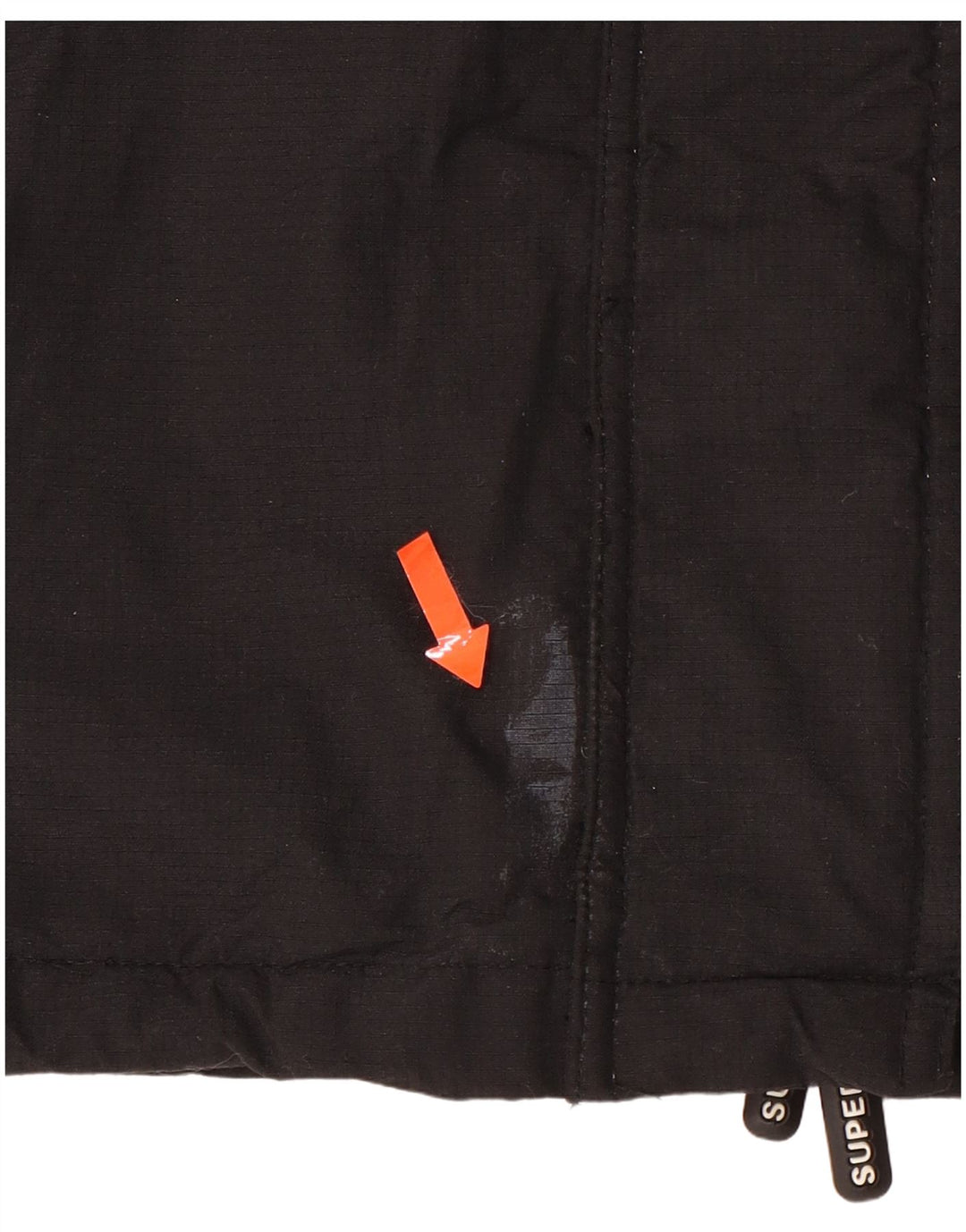 Giacca a vento da donna con cappuccio SUPERDRY UK 14 media nera