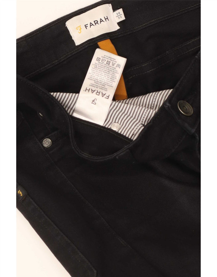 Jeans slim da donna Farah W30 L32 cotone nero