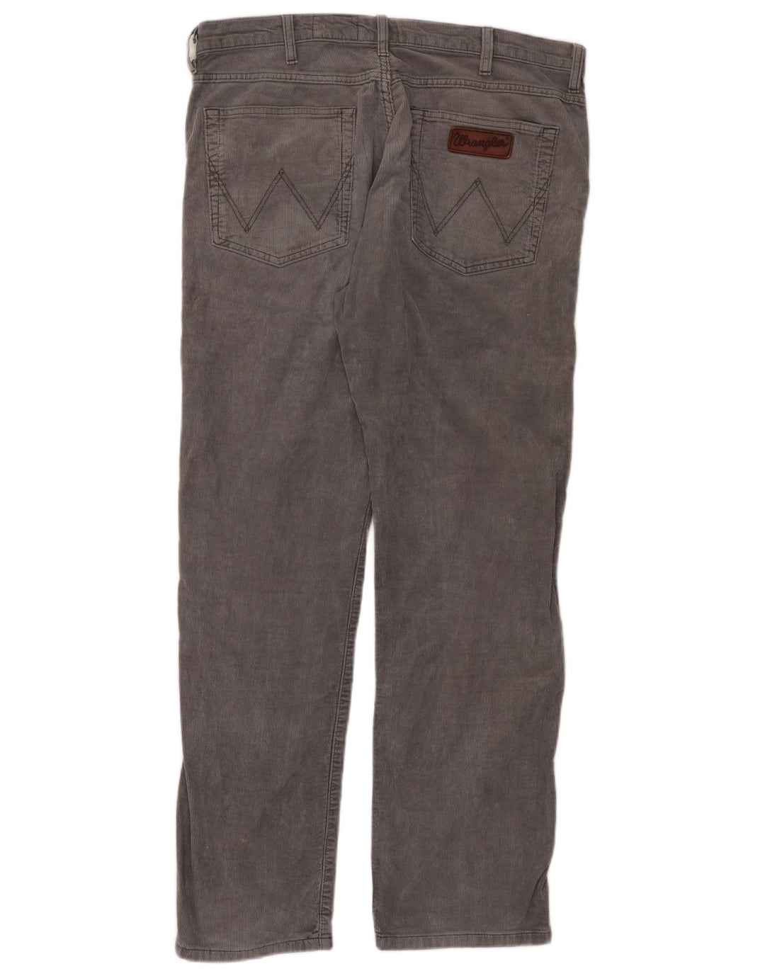 WRANGLER Pantaloni da uomo in velluto a coste dritti elasticizzati Arizona W36 L32 Grigi