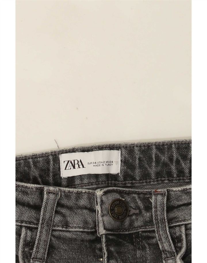 Jeans dritti da donna Zara EU 34 2XS W24 L27 Grigio