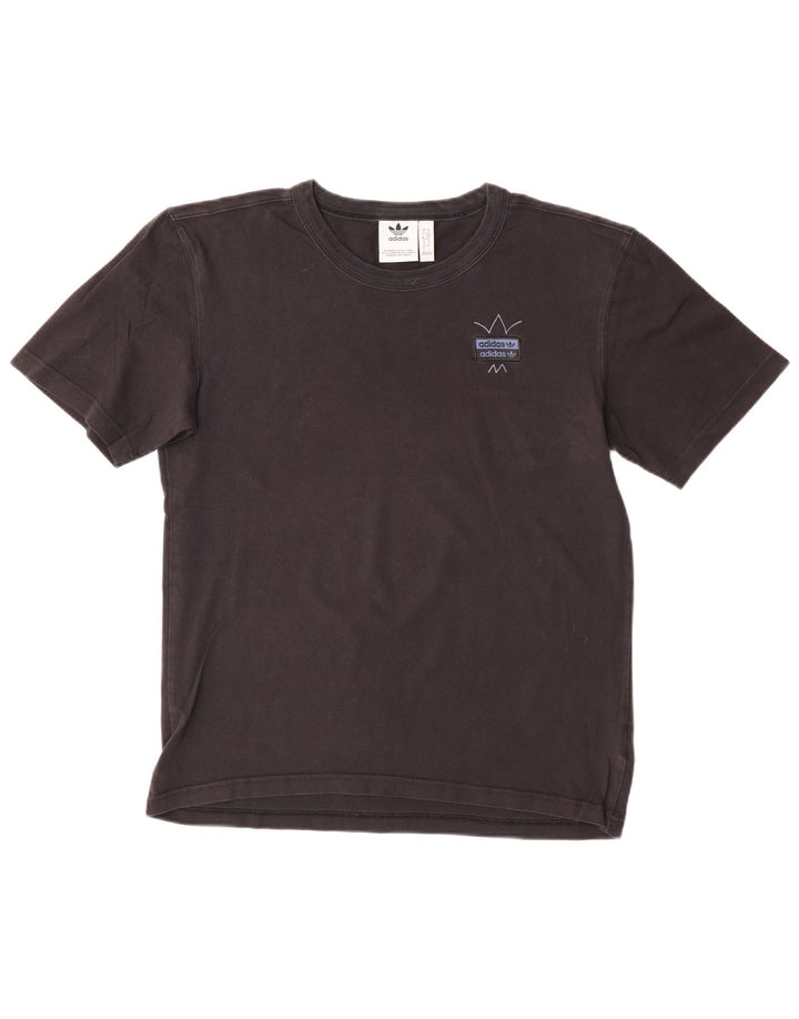 T-shirt grafica da uomo ADIDAS Top piccola in cotone nero