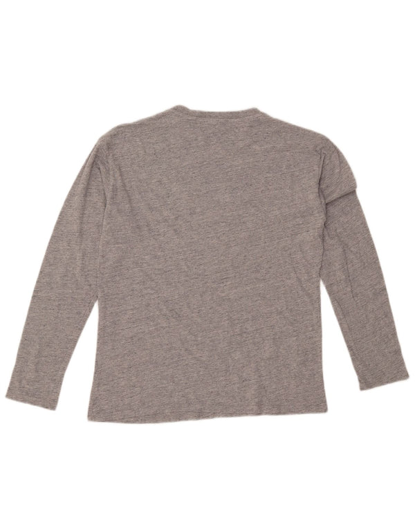 Top grafico per bambina ZARA manica lunga 11-12 anni in cotone grigio
