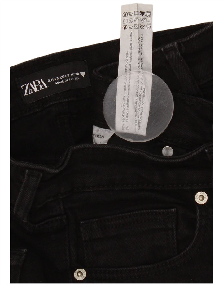 Jeans dritti da donna Zara EU 40 medio W30 L32 cotone nero