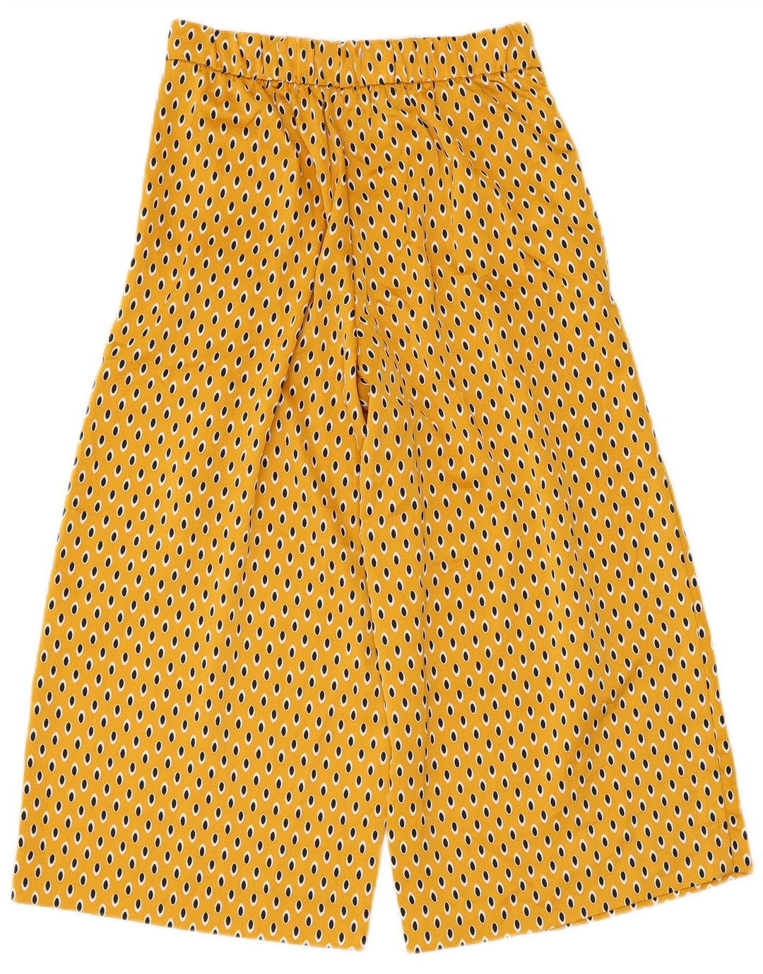Pantaloni Capri da donna Zara XS W24 L21 Poliestere maculato giallo