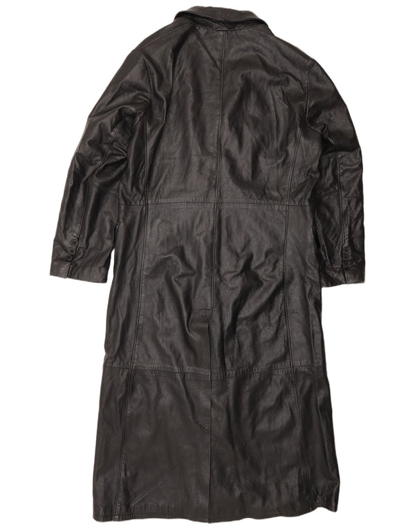 Cappotto in pelle da donna Wake UK 22 3XL Pelle nera