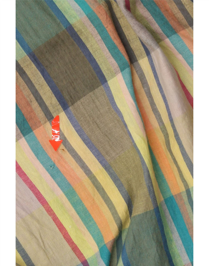 MAGNUM Mens Short Sleeve Shirt XL Multicoloured Check Cotton Vintage Magnum and Second-Hand Magnum from Messina Hembry 