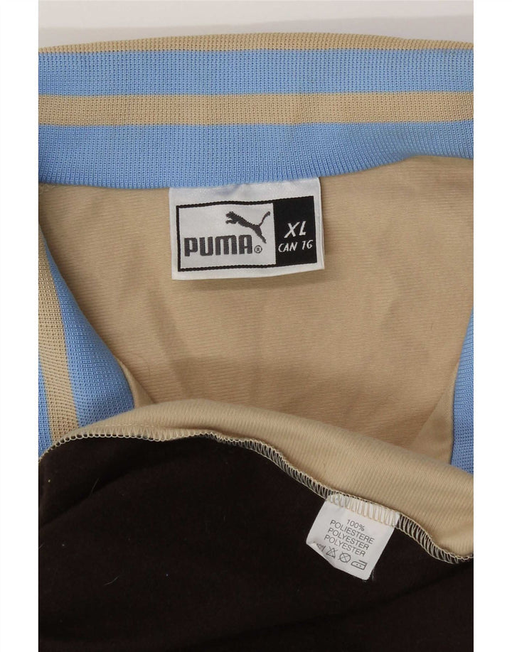 Giacca da tuta da uomo Puma XL Beige Colourblock Poliestere
