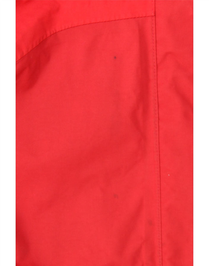 Giacca antipioggia con cappuccio da donna JACK WOLFSKIN UK 8/10 Small Rosso Poliammide