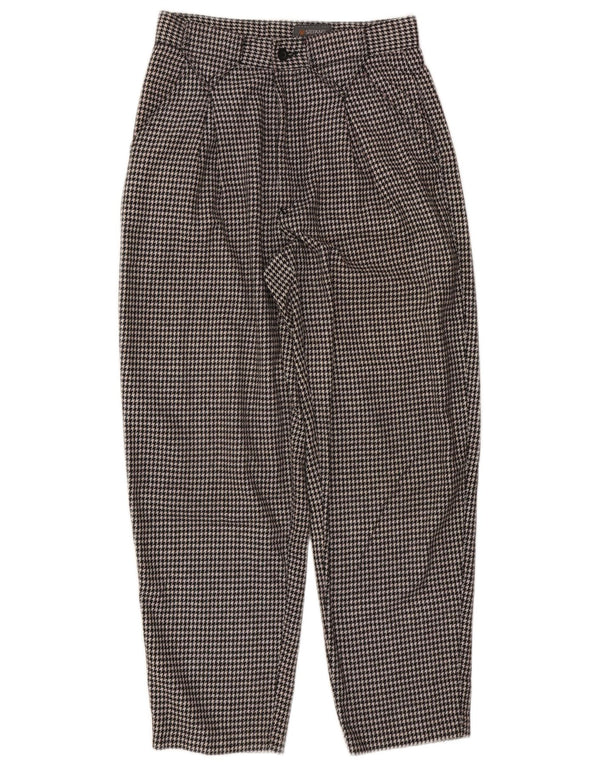 Pantaloni chino da donna a vita alta Stefanel IT 46 Large W26 L27 Nero