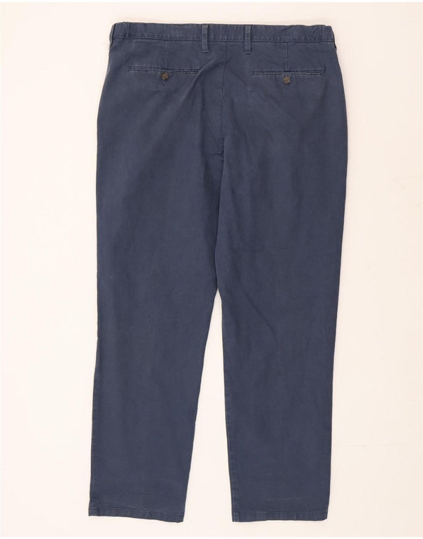 MARKS & SPENCER Pantaloni chino vestibilità regolare da uomo W38 L31 cotone blu