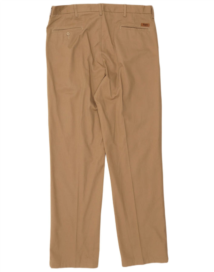Pantaloni chino da uomo WRANGLER W38 L34 in cotone beige