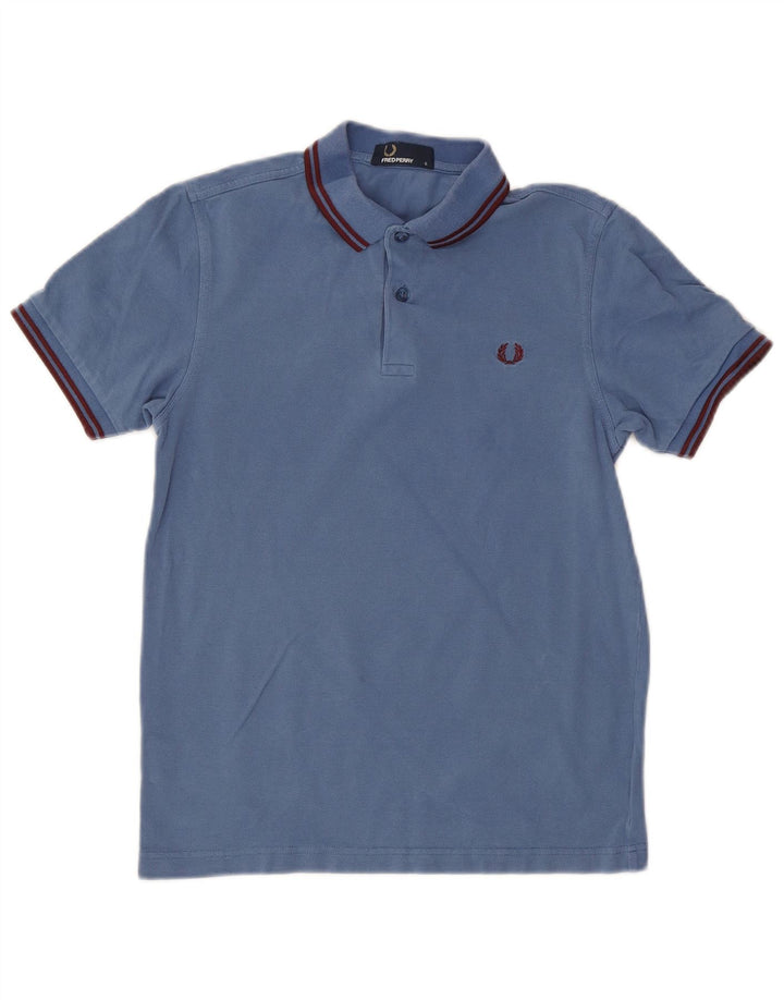 Polo da uomo Fred Perry piccola in cotone blu