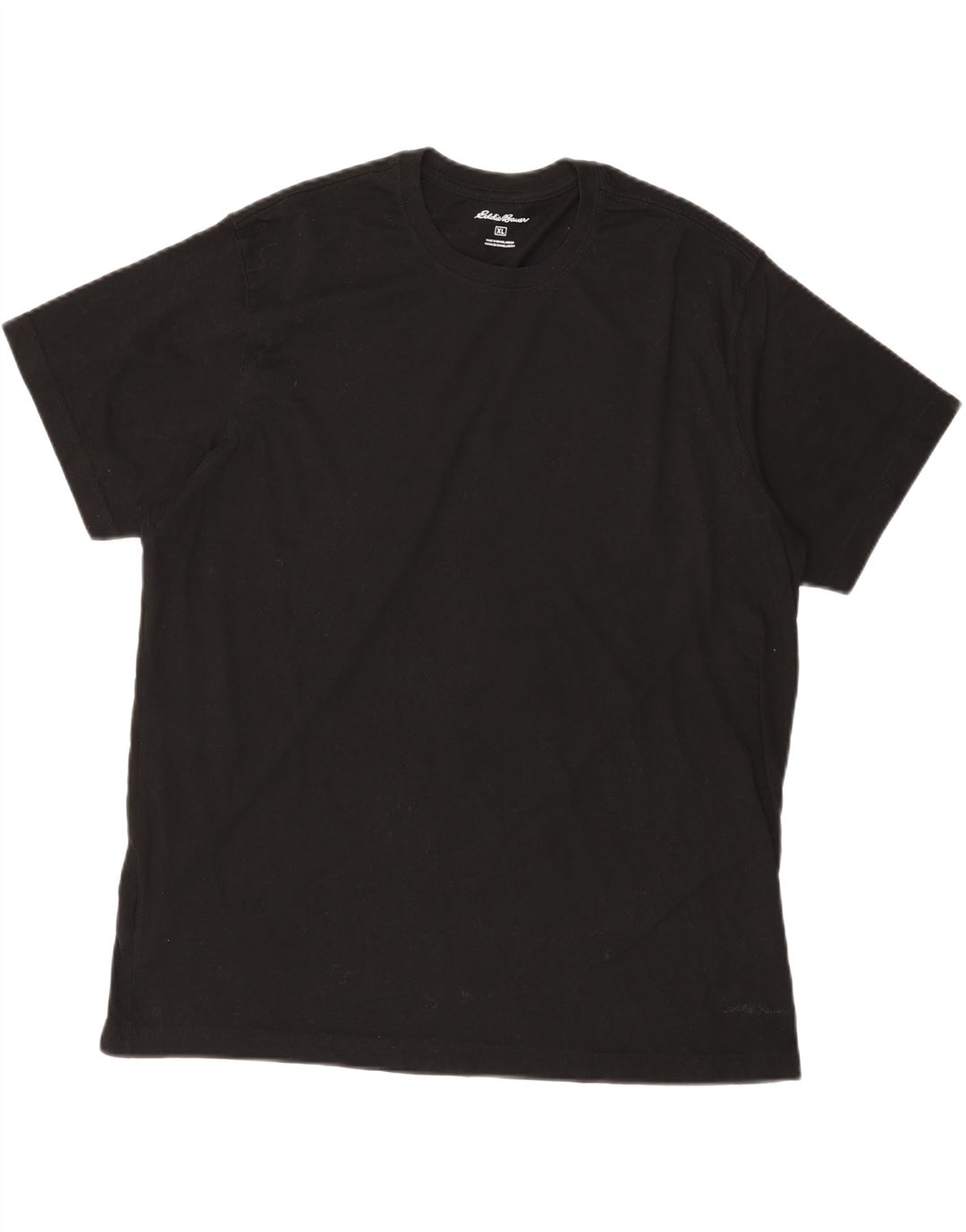 EDDIE BAUER Mens T-Shirt Top XL Black Cotton Vintage Eddie Bauer and Second-Hand Eddie Bauer from Messina Hembry 