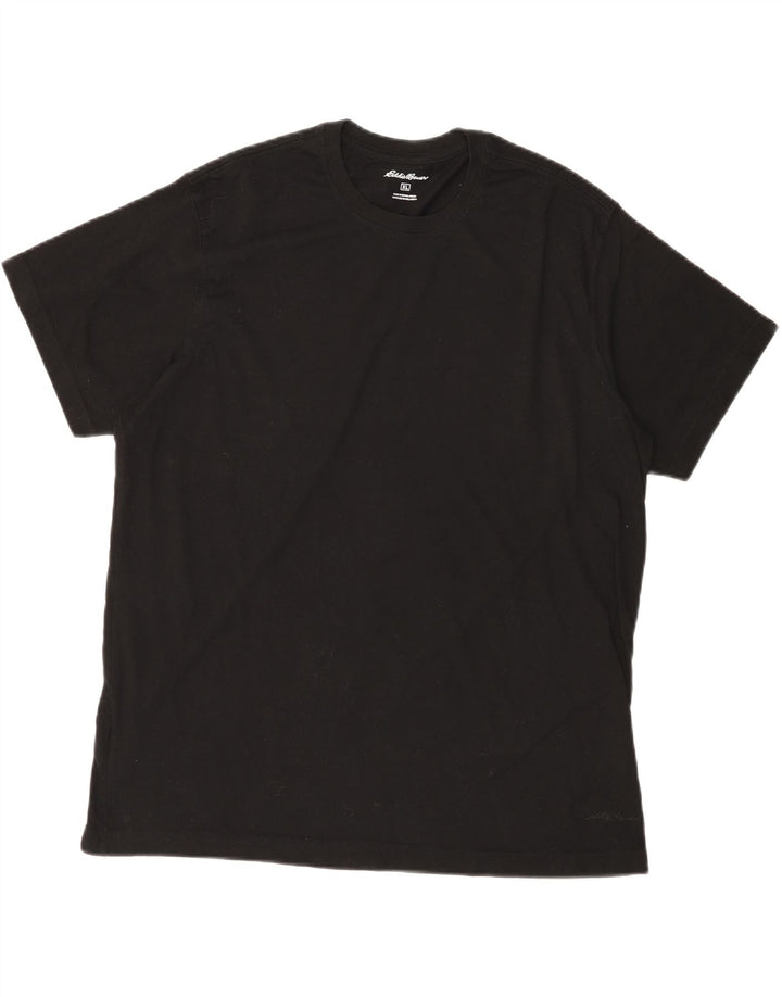 EDDIE BAUER Mens T-Shirt Top XL Black Cotton Vintage Eddie Bauer and Second-Hand Eddie Bauer from Messina Hembry 