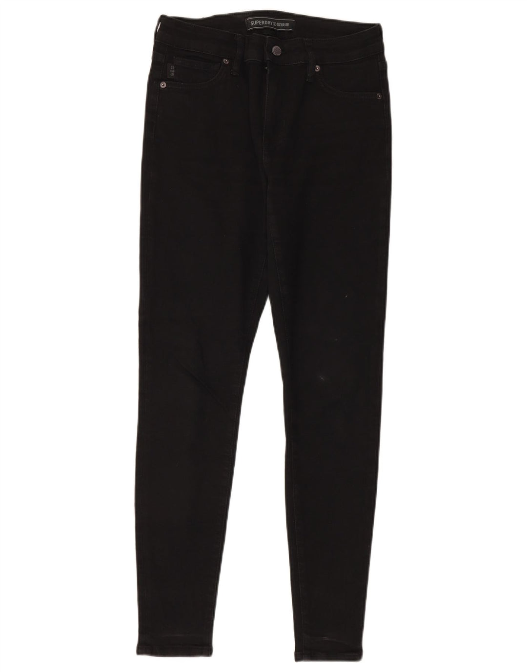 Jeans skinny regolari da donna Superdry W29 L30 cotone nero
