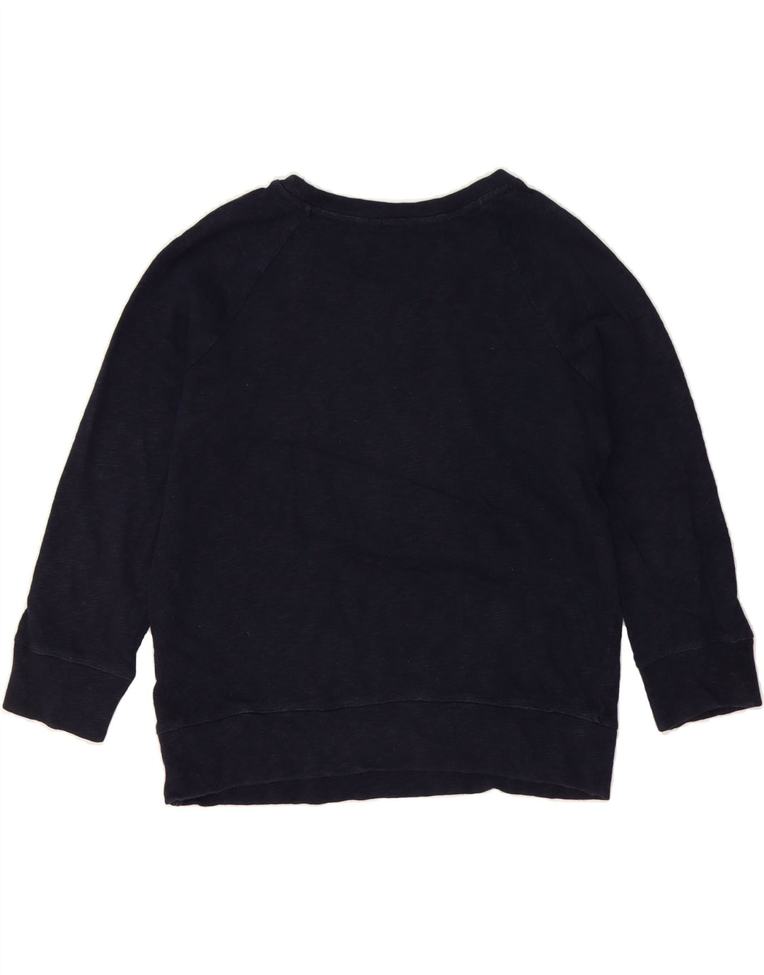 J. CREW Womens Oversized Graphic Sweatshirt Jumper UK 10 Small Navy Blue Vintage J. Crew and Second-Hand J. Crew from Messina Hembry 