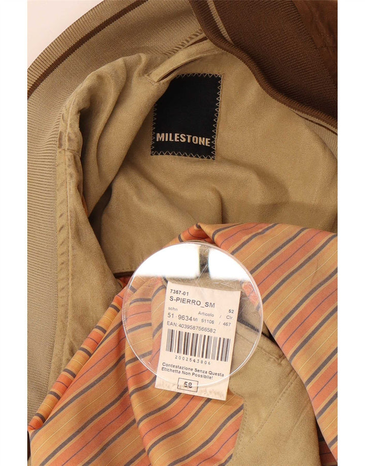 Giubbotto bomber da uomo Milestone IT 48 4XL Poliestere marrone