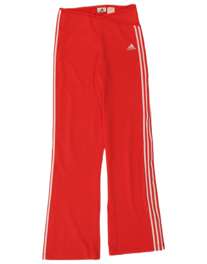 Pantaloni da tuta Adidas da donna Flare UK 8 piccoli rossi