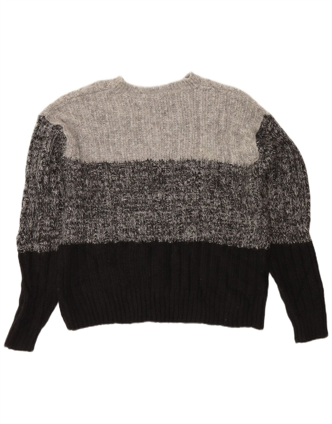 MARKS & SPENCER Womens Crew Neck Jumper Sweater UK 16 Large Grey