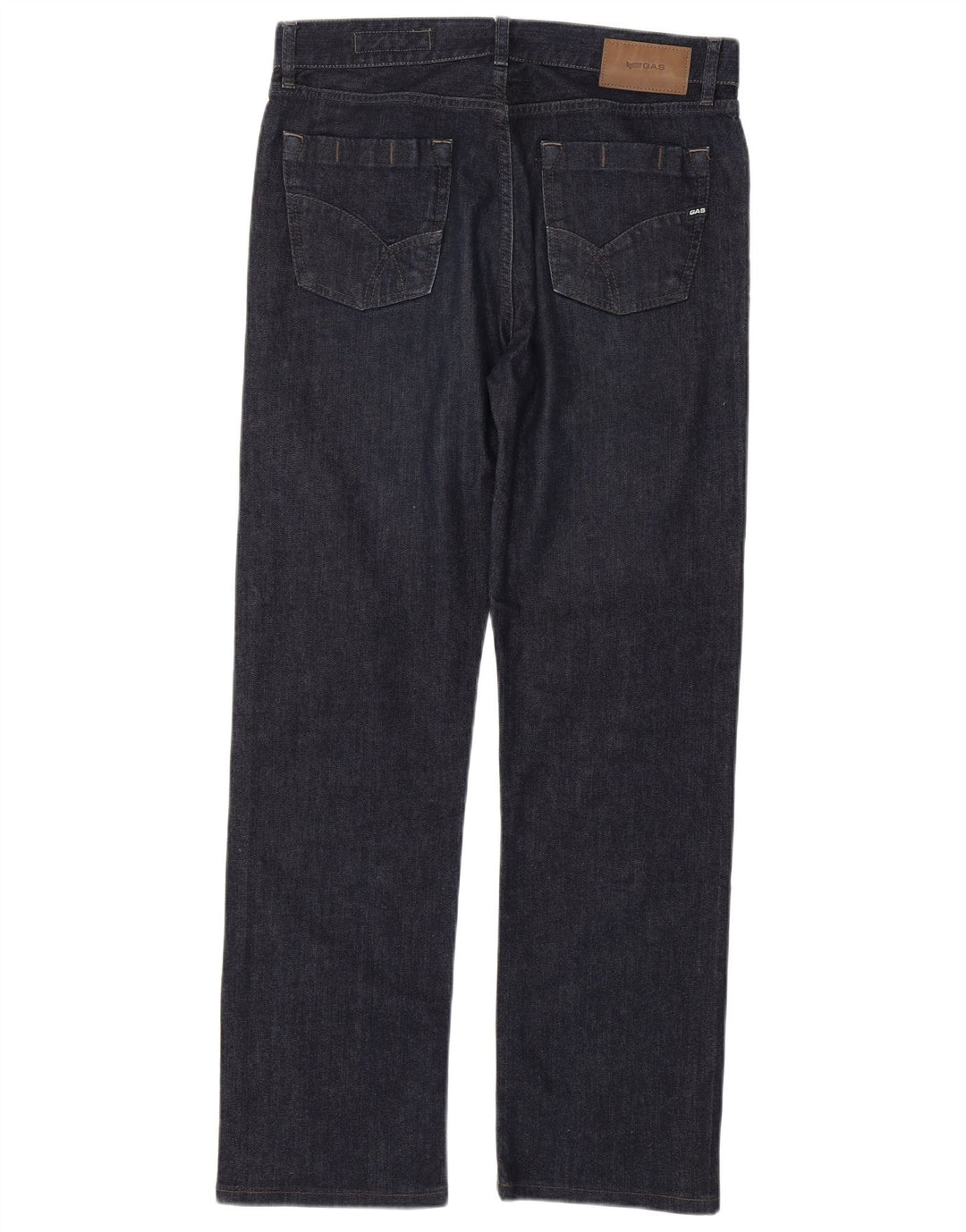 Jeans dritti da uomo Gas W34 L31 in cotone blu navy