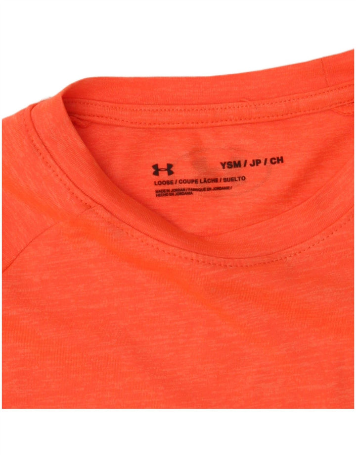 Maglietta Under Armour per ragazzi 7-8 anni piccola arancione