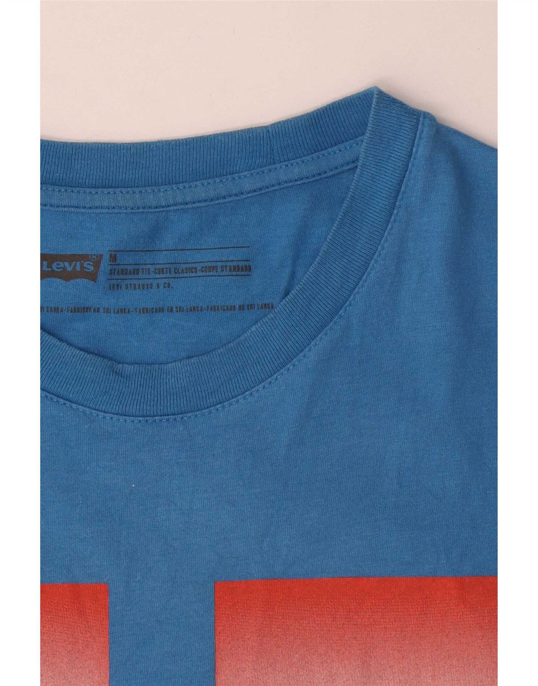T-shirt grafica Levi's da uomo con vestibilità standard, in cotone blu medio