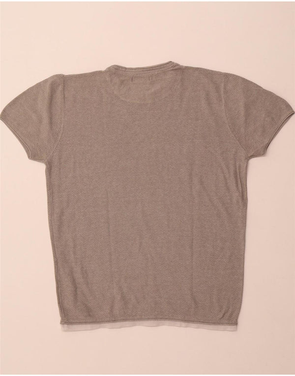 T-shirt da uomo ZARA Top Grigio medio