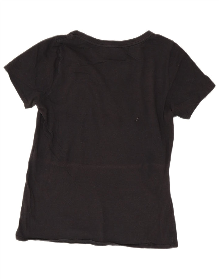 T-shirt grafica Nike da donna con taglio atletico, taglia UK 14, media, nera