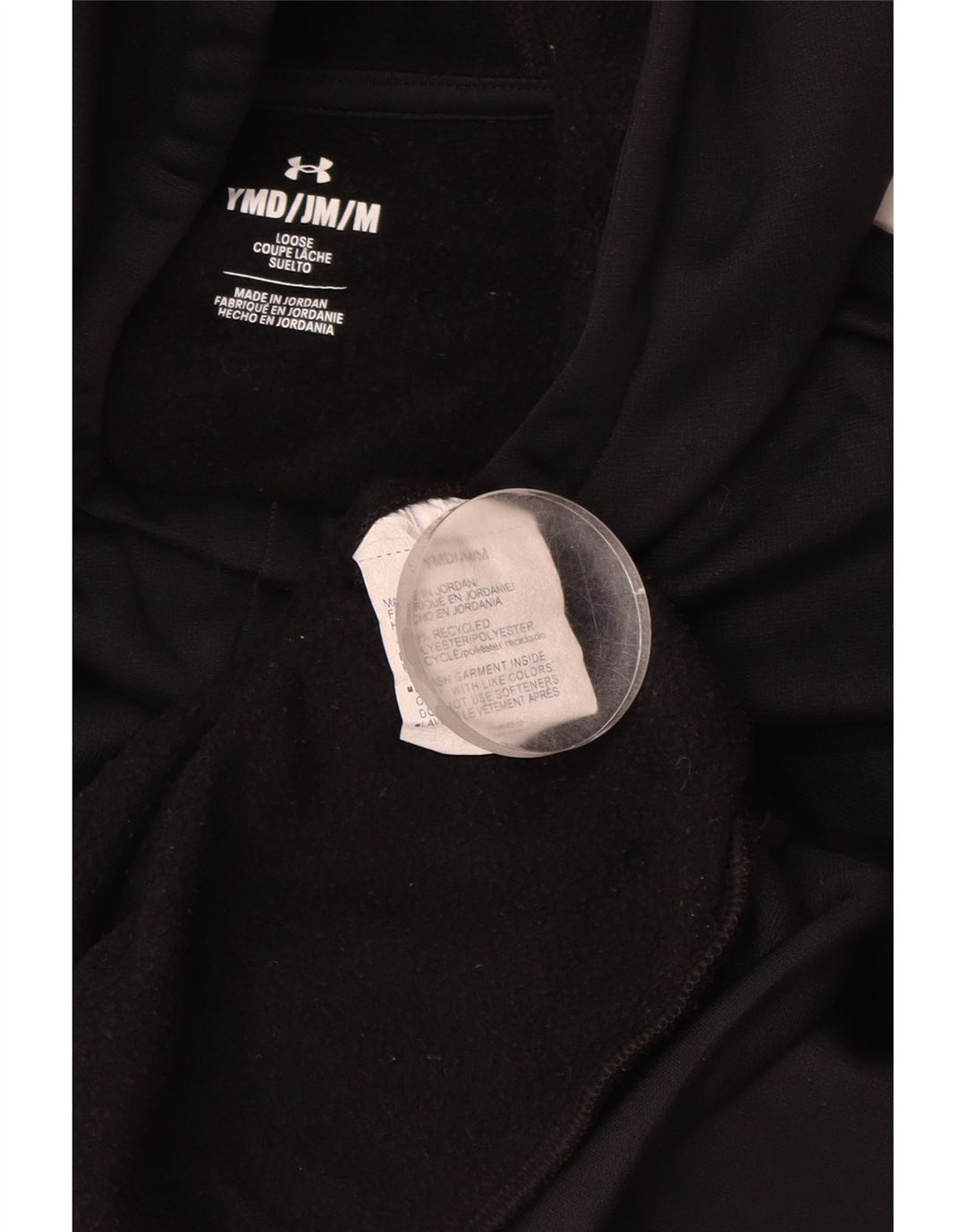 Maglione con cappuccio grafico ampio per ragazze UNDER ARMOUR 9-10 anni medio nero