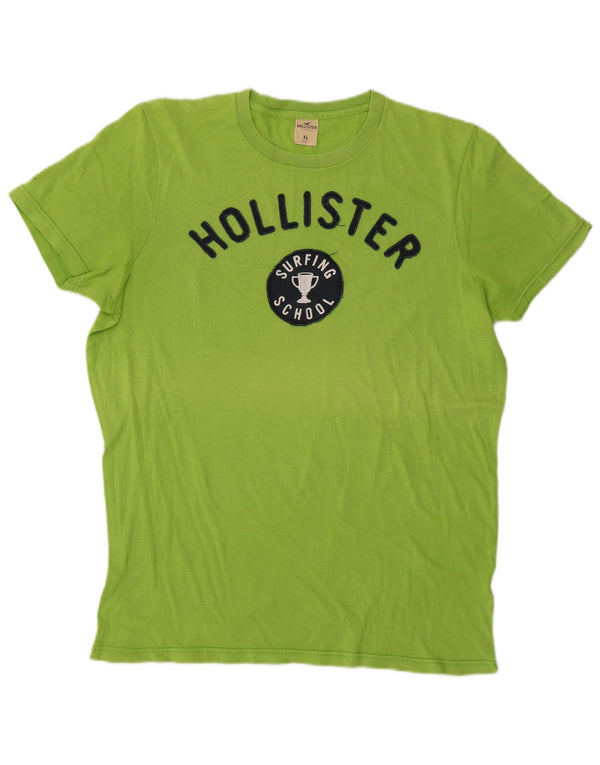 T-shirt grafica da uomo Hollister Top XL Verde