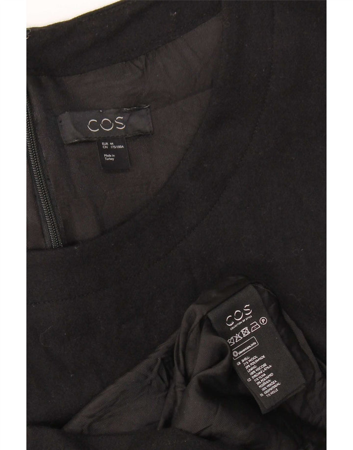 Abito a trapezio da donna a maniche lunghe Cos EU 44 XL lana nera