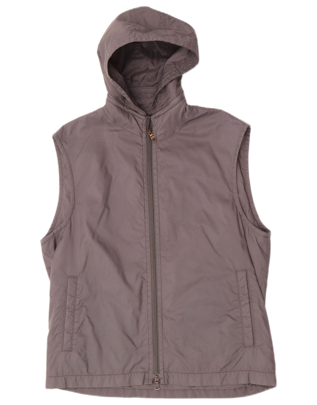 Gilet con cappuccio da uomo Hugo Boss EU 52 XL grigio poliammide