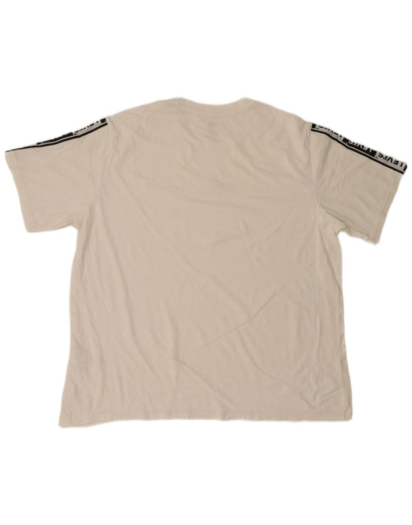 T-shirt grafica rilassata da uomo Levi's Top XL in cotone bianco