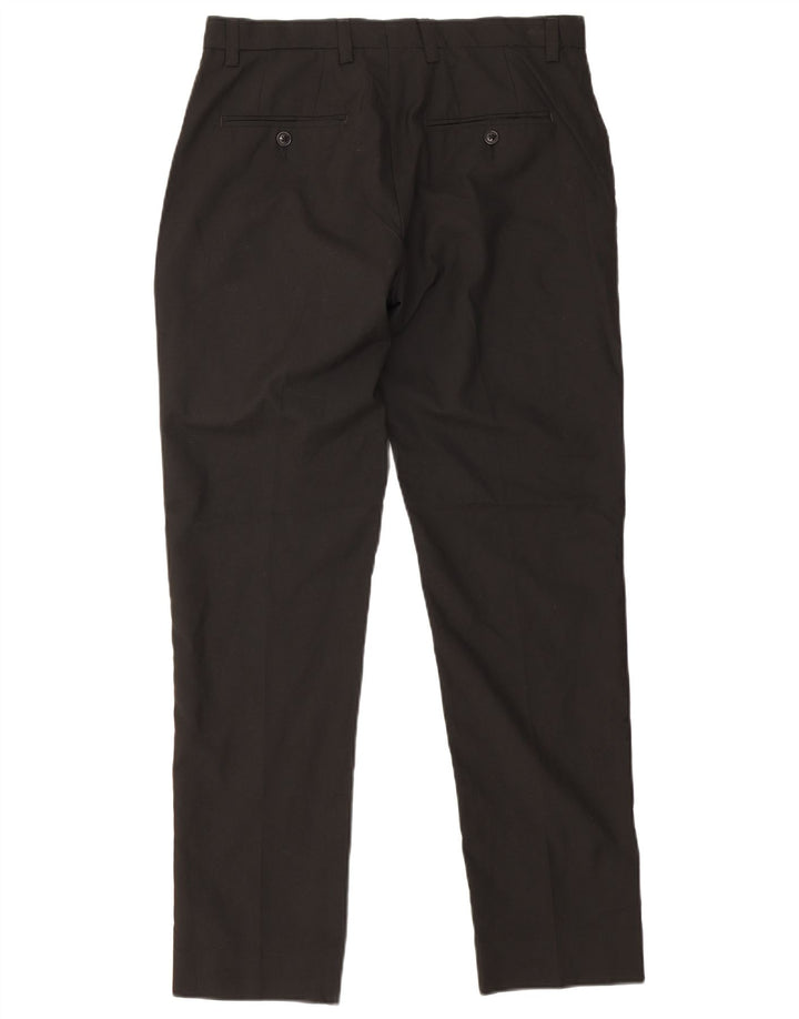 Pantaloni da abito slim da uomo French Connection W32 L31 poliestere nero