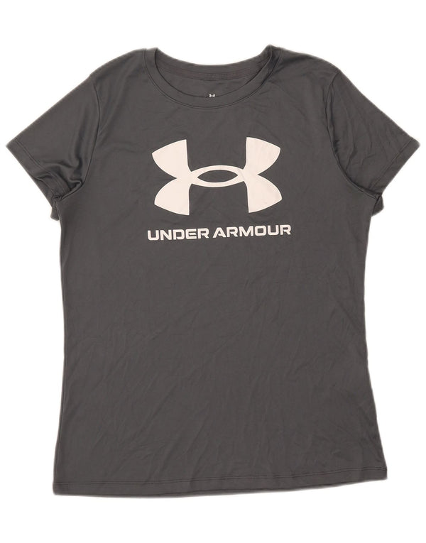 Under Armour Mens Graphic T-Shirt Top Medium Grey Polyester
