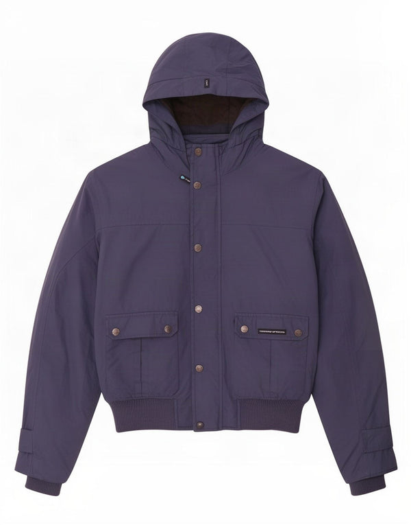 Giubbotto bomber con cappuccio da uomo Tucano Urbano UK 40 Large Blu Navy Poliestere