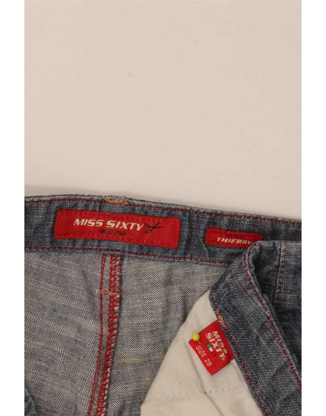 Jeans svasati da donna Miss Sixty W28 L33 cotone blu navy