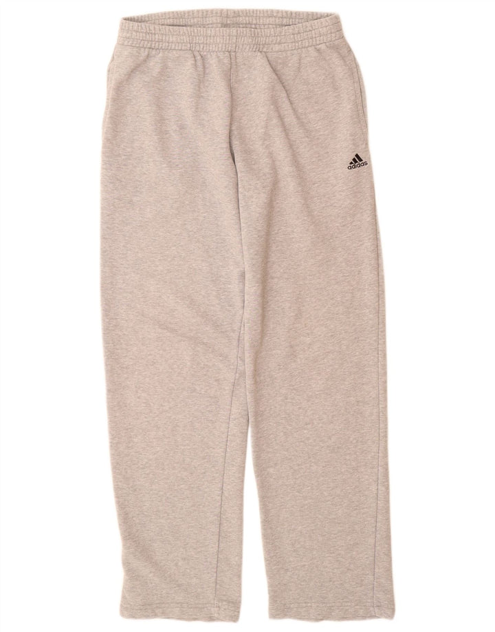 Pantaloni da tuta da uomo Adidas in cotone mélange grigio medio