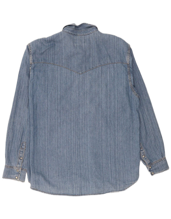 Camicia in denim da uomo Lee 2XL cotone blu