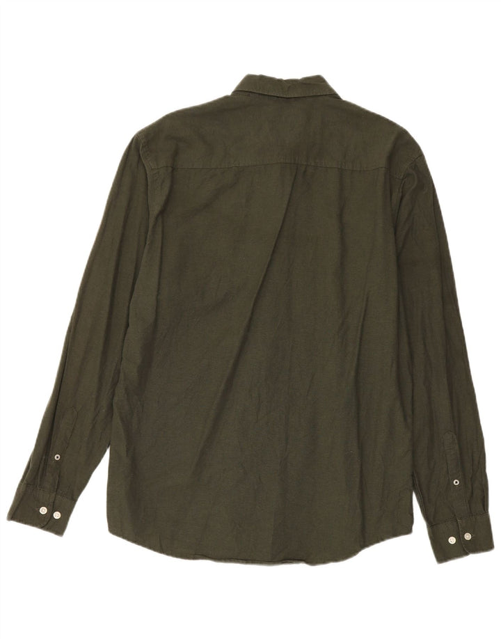 Camicia da uomo Jack & Jones grande in cotone kaki