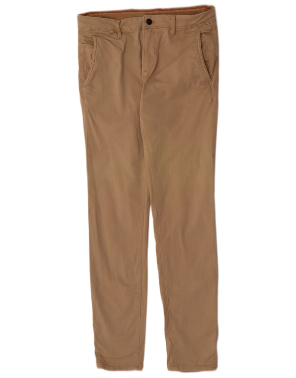 Pantaloni chino skinny da uomo Zara EU 38 Small W30 L31 Marrone