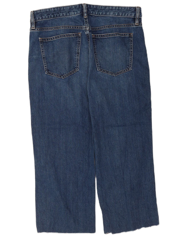 Jeans Boyfriend Capri da donna Marks & Spencer UK 12 medio W32 L22 blu