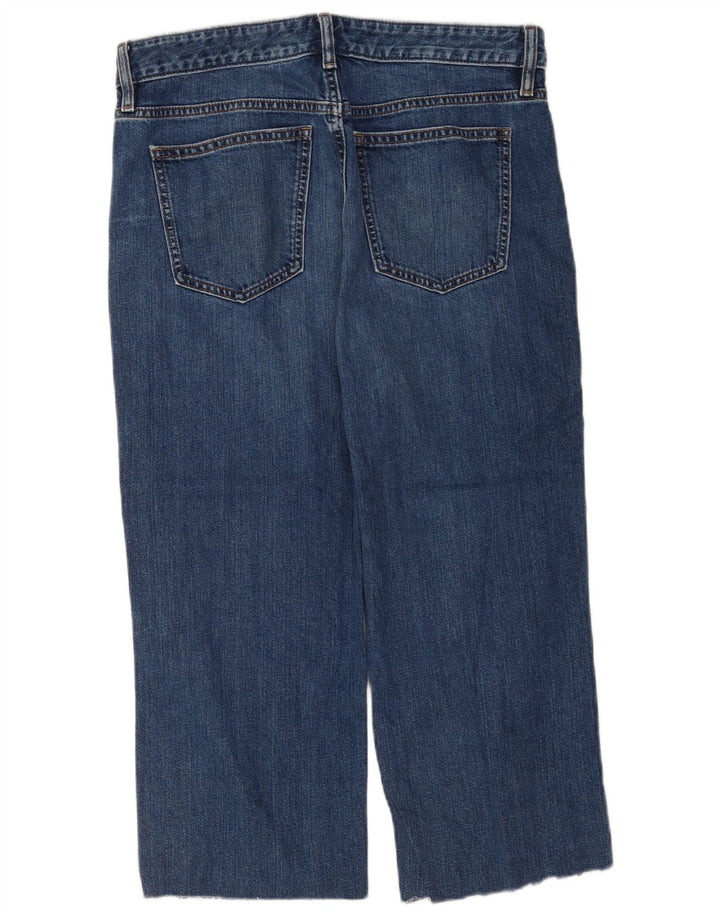 Jeans Boyfriend Capri da donna Marks & Spencer UK 12 medio W32 L22 blu