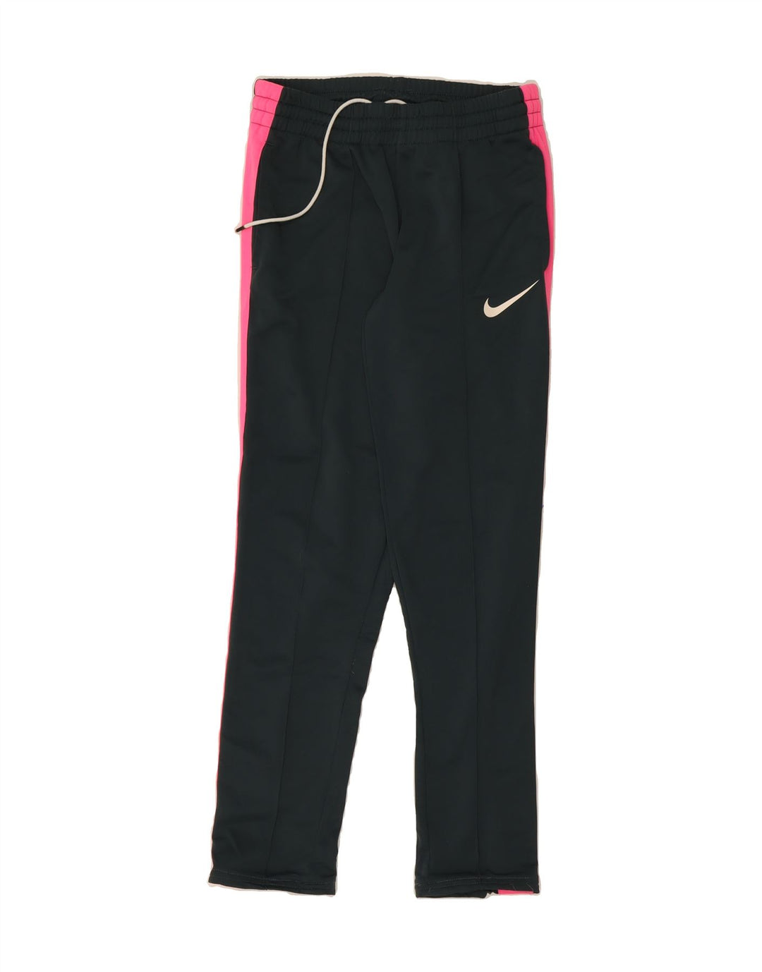 NIKE Womens Tracksuit Trousers UK 8 Small Black Colourblock Polyester Vintage Nike and Second-Hand Nike from Messina Hembry 