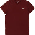 JACK & JONES Mens T-Shirt Top Medium Burgundy Cotton Vintage Jack & Jones and Second-Hand Jack & Jones from Messina Hembry 