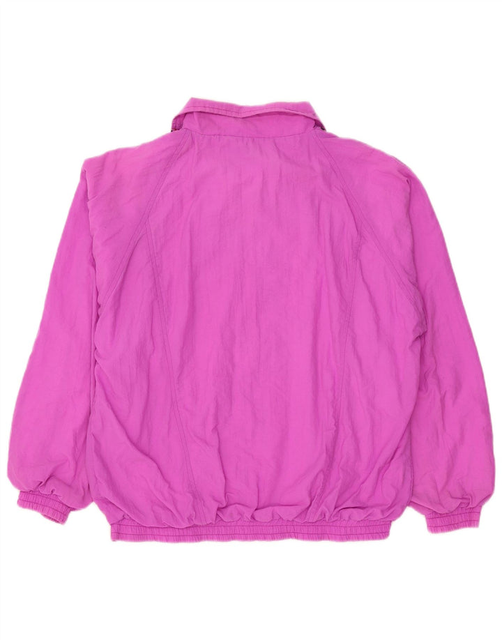 Giacca da tuta da uomo Orso Poeta in nylon geometrico rosa medio